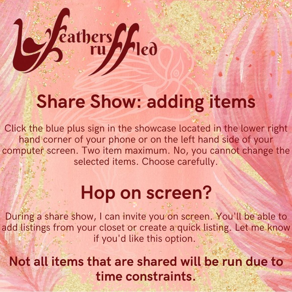 FeathersRuffled is LIVE! Welcome to my Closet! - Picture 4 of 9